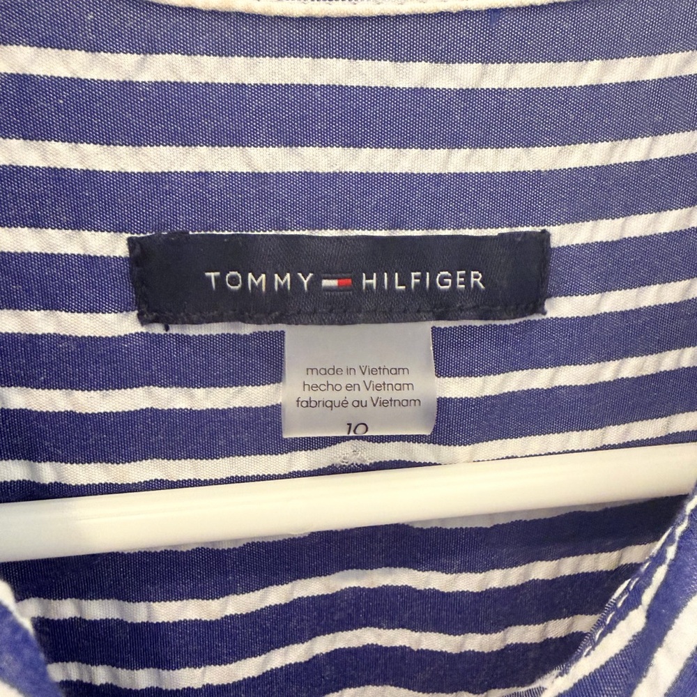 Tommy Hilfiger Blue and White Striped Maxi Dress - Picture 3 of 3